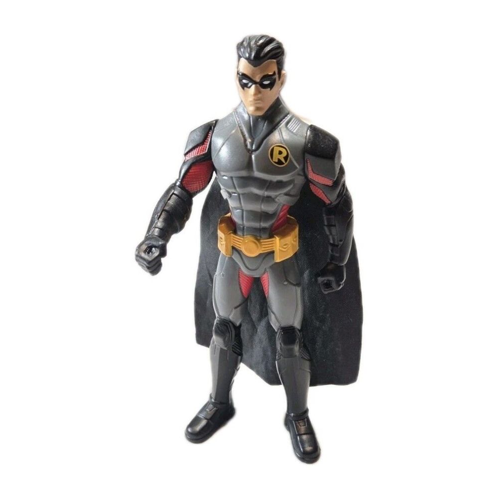 DC Comics Robin Action Figure 4" Spin Master 2020 Grey Red Suit Batman Sidekick